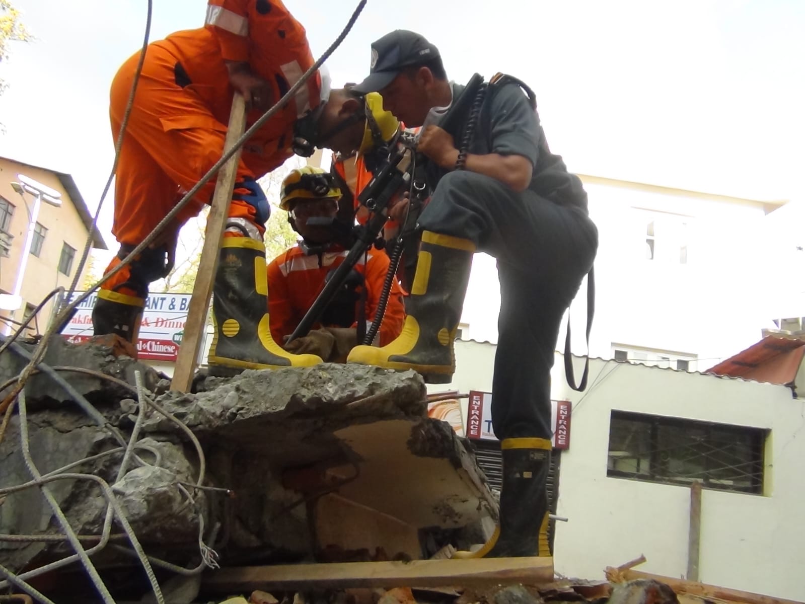 NDRF rescue team in Nepal