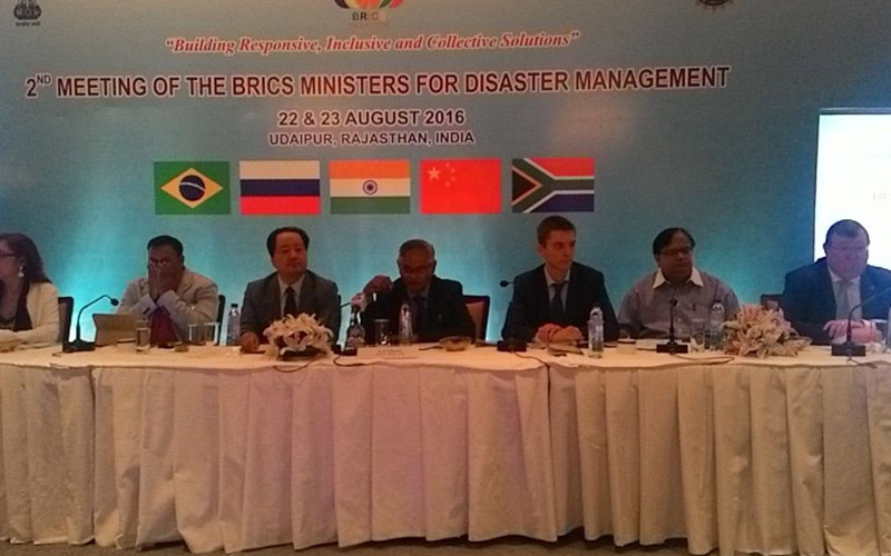 BRICS Meeting on DRR in Udaipur 22-23 August 2016